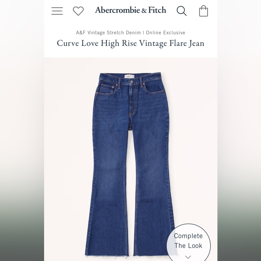Abercrombie Ultra High-Rise Flare Curve Love